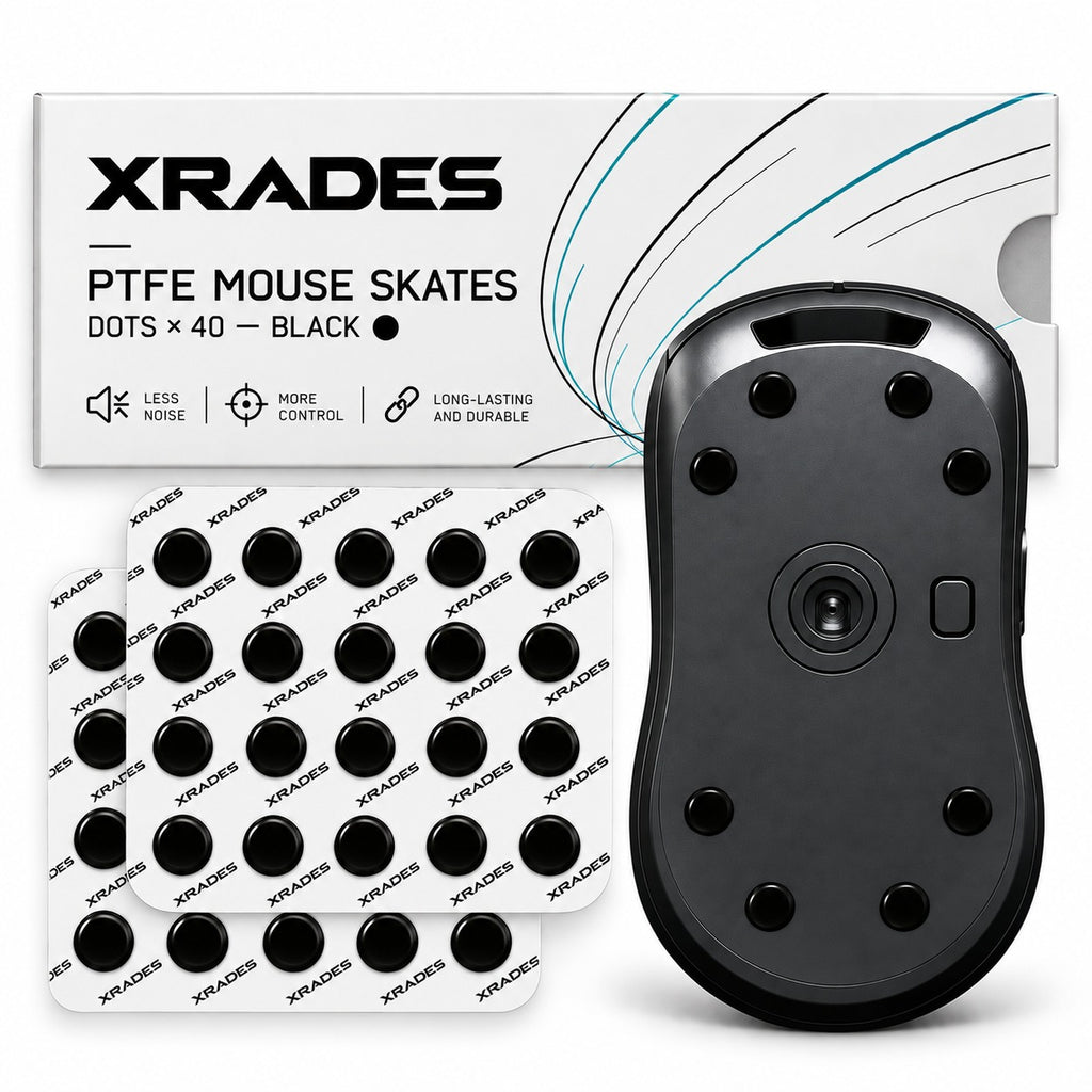 Xrades Obsidian Glass Black Cam Mousepad