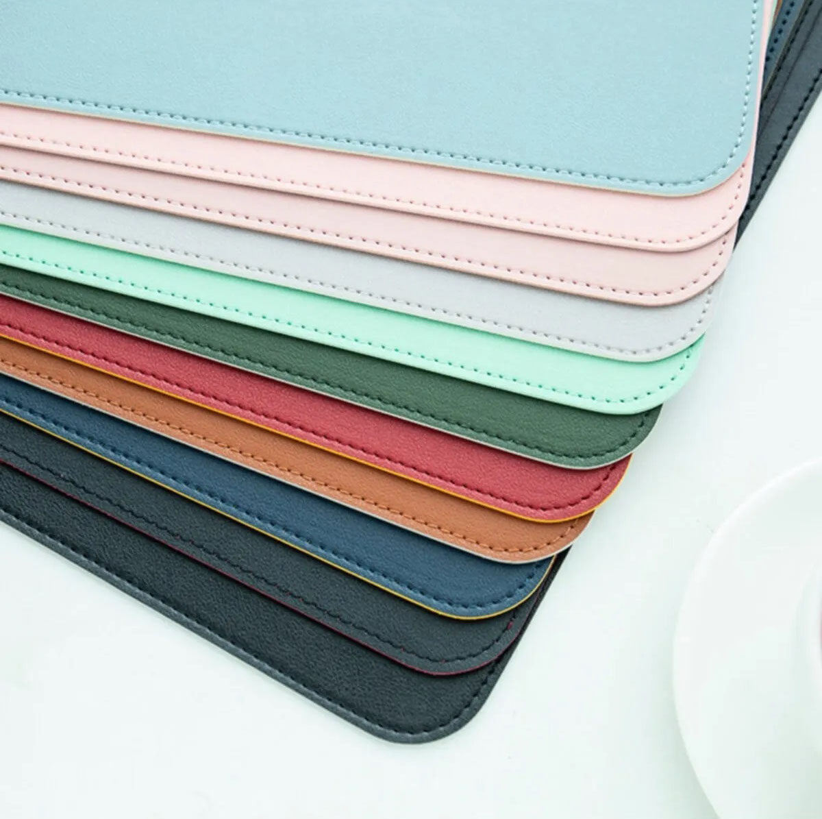 Xrades Bej Grisi Deri Mousepad