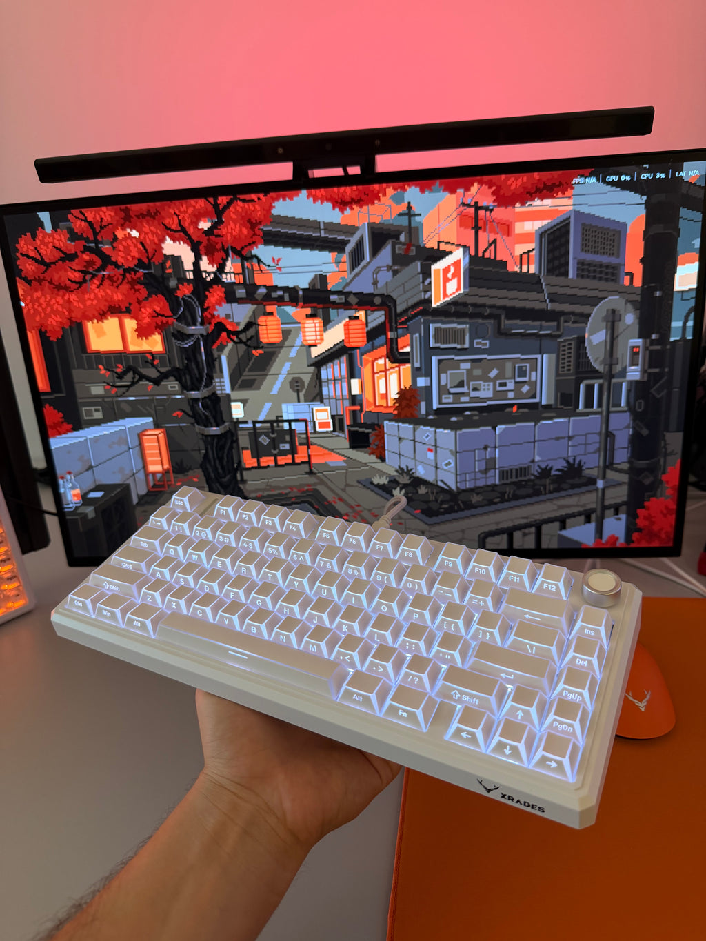 Xrades XR75 V2 Nano Cartoon White ( Manyetik Switch 8k Hz ) Klavye
