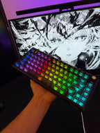 Xrades XR75 V2 Ultra Mat Transparan Black ( Manyetik Switch 8k Hz ) Klavye