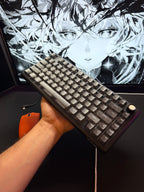 Xrades XR75 V2 Ultra Mat Transparan Black ( Manyetik Switch 8k Hz ) Klavye