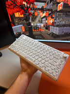 Xrades XR75 V2 Ultra Mat Transparan White ( Manyetik Switch 8k Hz ) Klavye