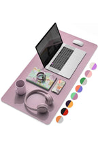 Xrades Lila Çay Yeşili Deri Mousepad