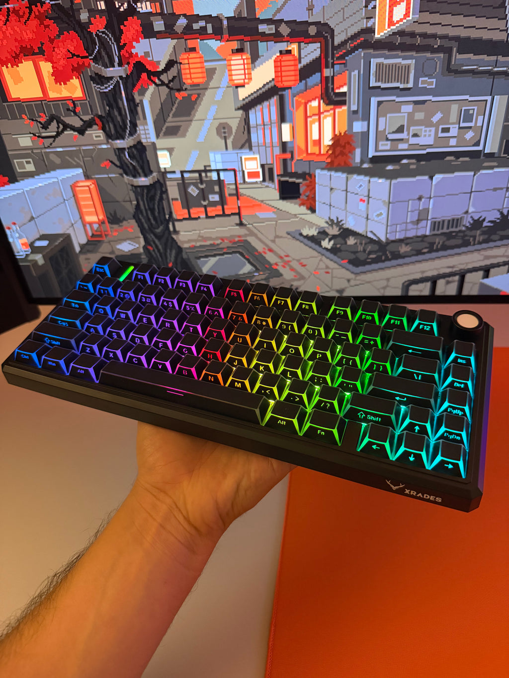 Xrades XR75 V2 Nano Cartoon Black ( Manyetik Switch 8k Hz ) Klavye