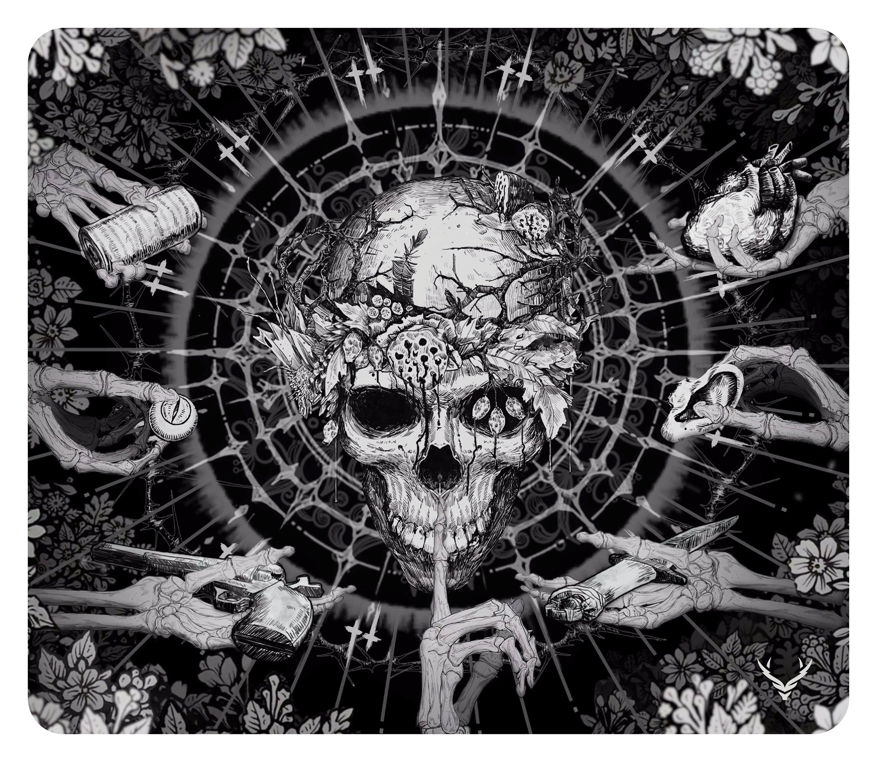 Xrades Flower Skull Mousepad