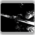Xrades Black Katana Mousepad