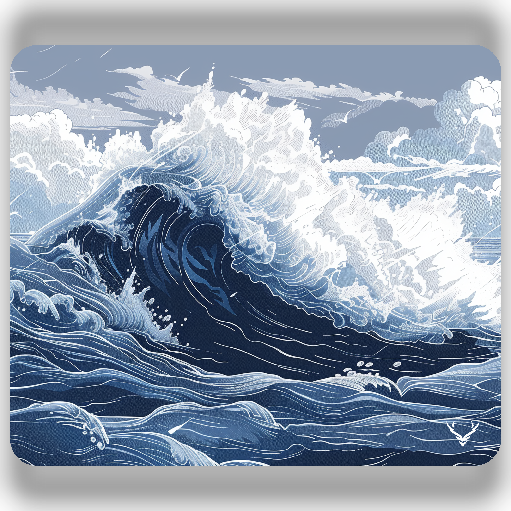 Xrades Blue Wave Pro Mousepad