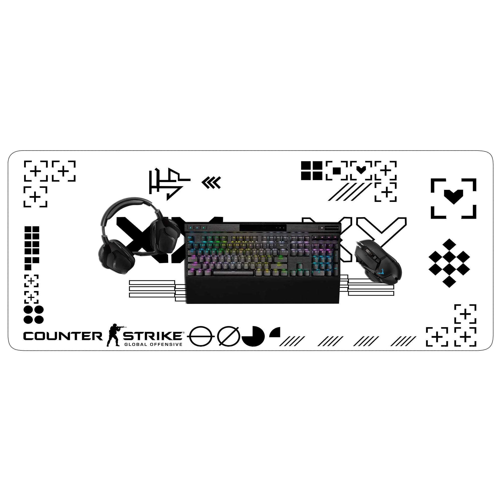 Xrades WhiteX XXL Mousepad