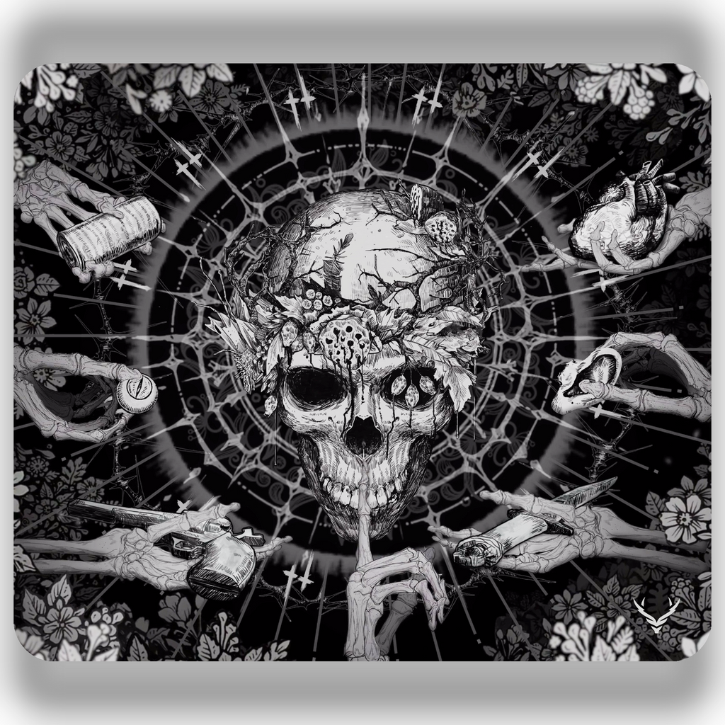 Xrades Flower Skull Mousepad