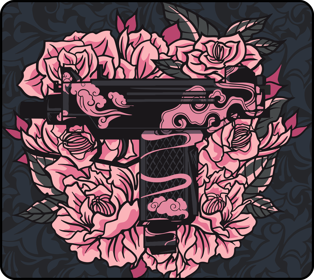 Xrades Pink Uzi Aqua Control 480x400 MM ESport Gaming Oyuncu Mousepad 48x40 CM